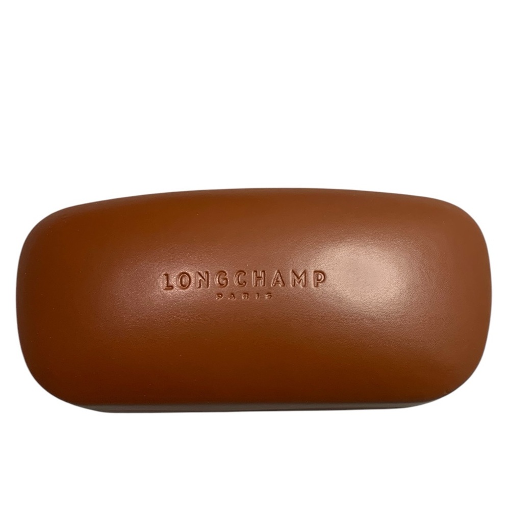 Longchamp Paris Brown Leather Sunglasses Case